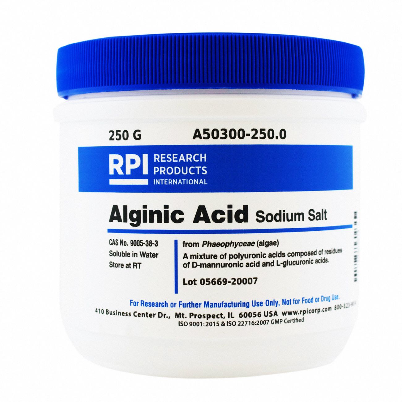 Alginic Acid, Sodium Salt, 250g