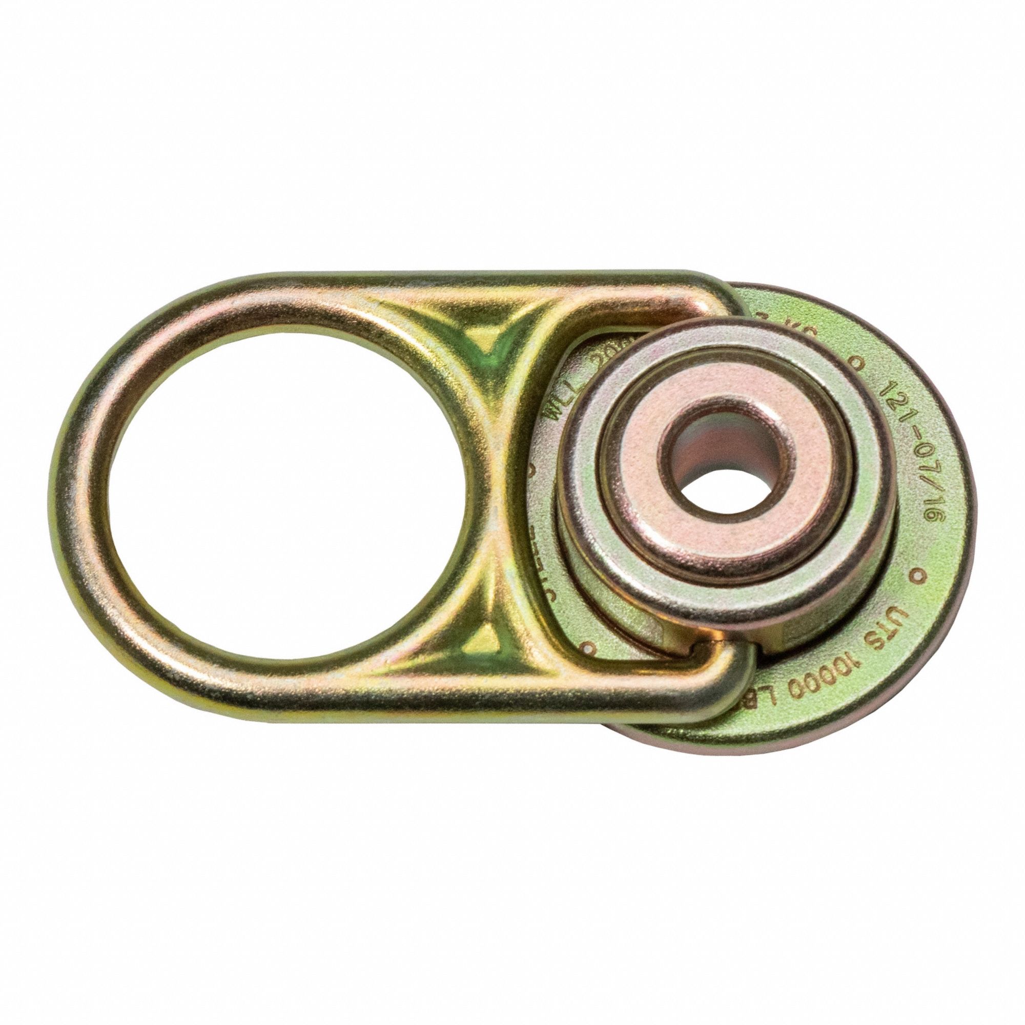 Swivel Anchor: 425 lb Wt Capacity, Swivel D-Ring, 5 in Max Hole Dp, 5 1/2 in Overall Lg