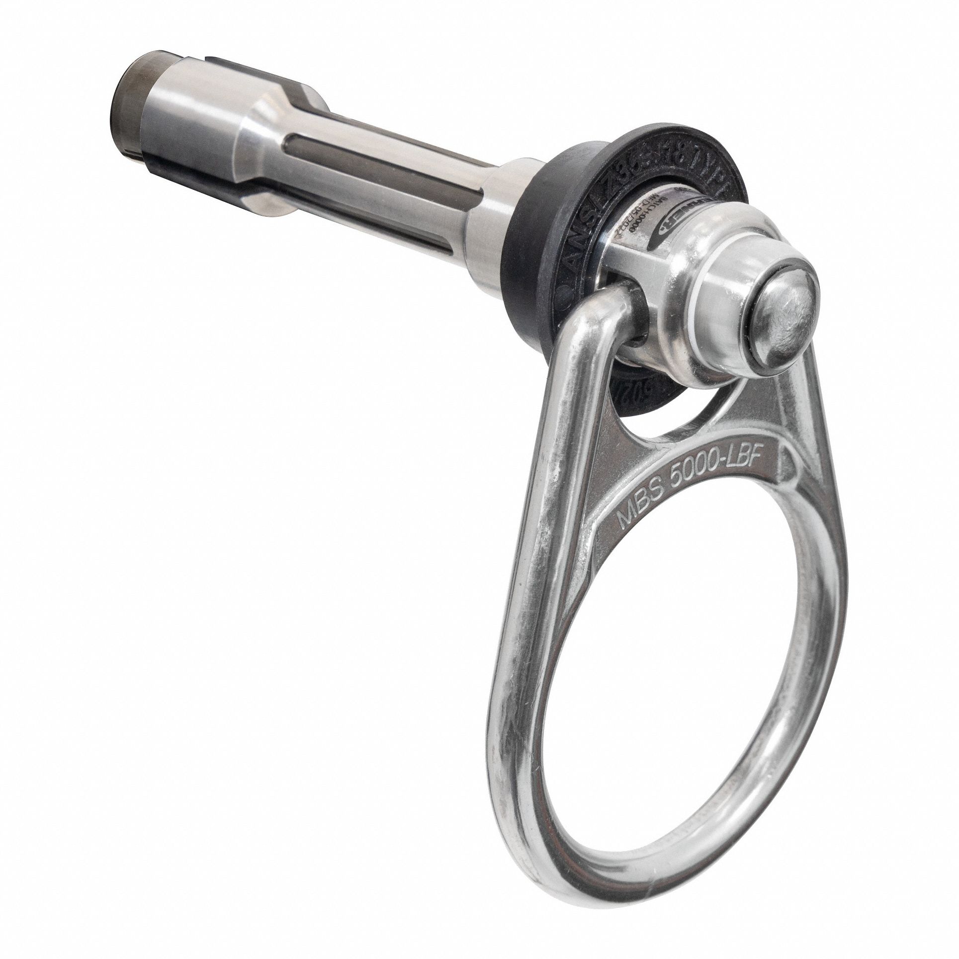 Concrete Anchor: 5, 000 lb Wt Capacity, Swivel D-Ring, 3 1/2 in Max Hole Dp, 1 Bolts Included