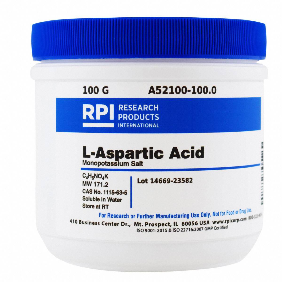 L-Aspartic Acid, MonoPotassium Salt, 100g