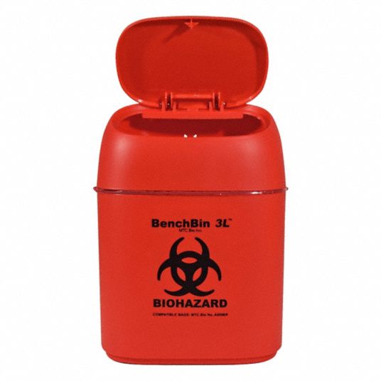 MTC BIO, 3 L Capacity, Biohazardous Waste Disposal Containers ...
