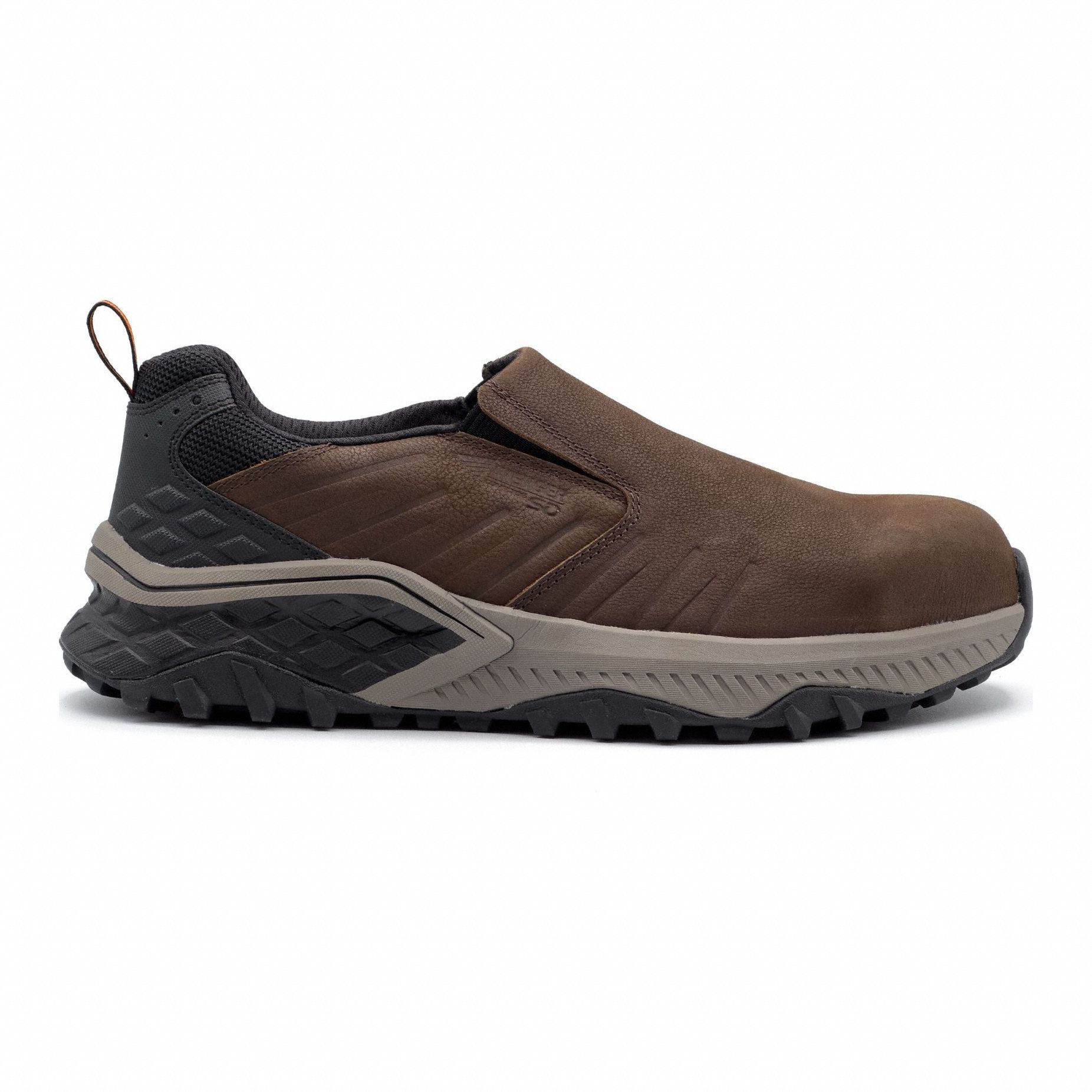 Athletic Shoe: Men's, Size 9, 6E, Brown, Composite Toe Cap, Removable Insole
