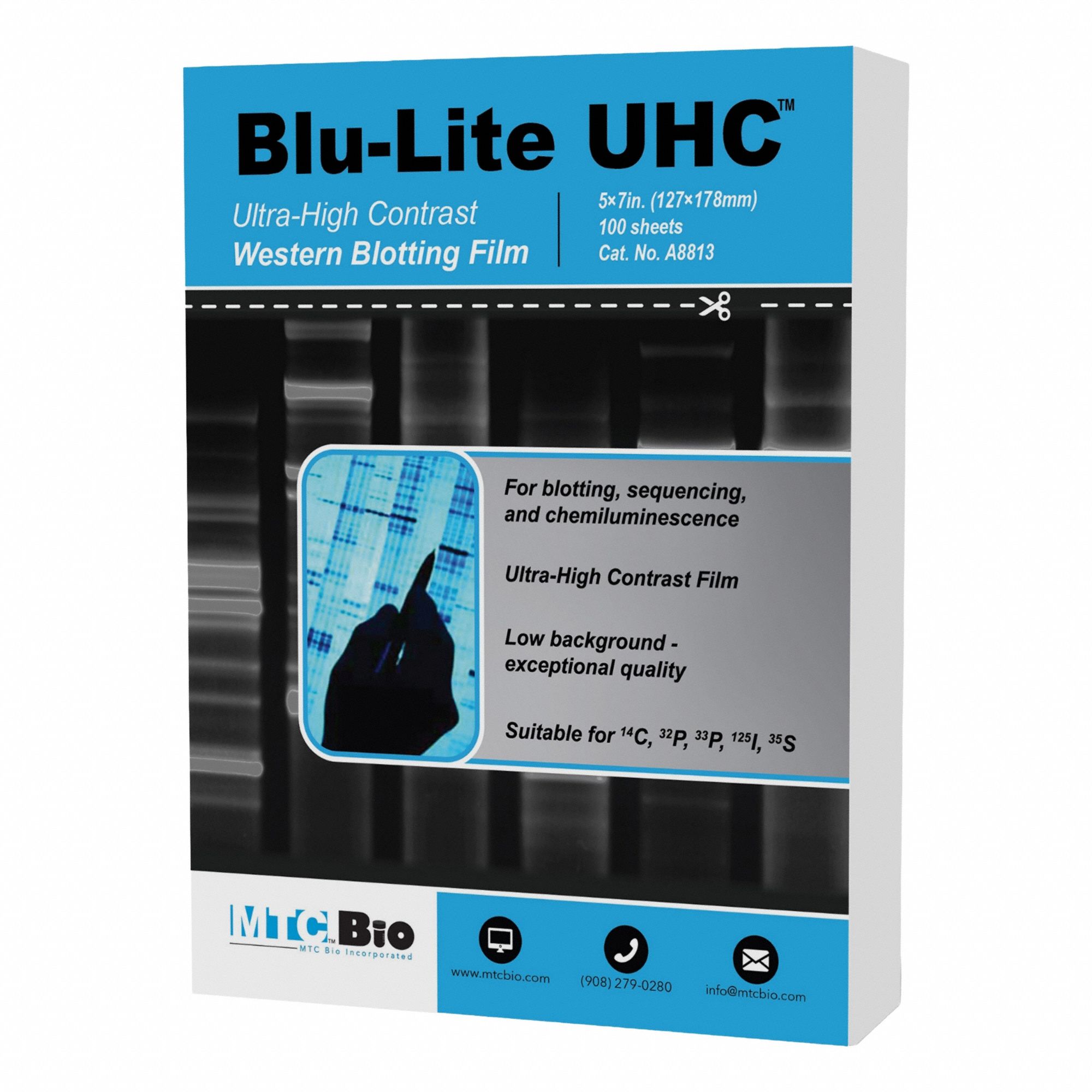 Films, Seals & Dispensers - Autoradiography Film: 182 micron Overall Thick, Non-Sterile
