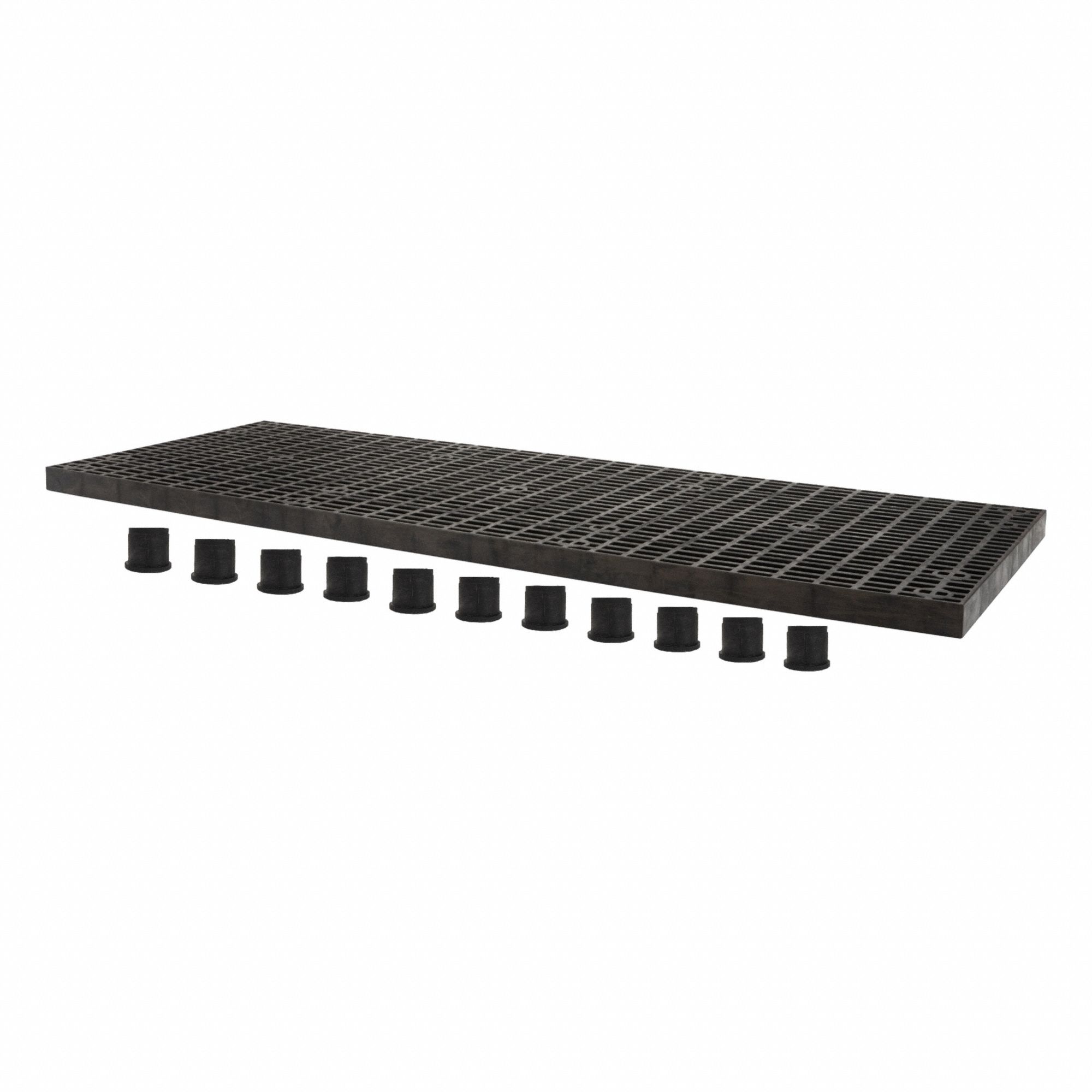 WORK PLATFORM BASE, 2.6 IN OVERALL H, 96 IN OVERALL L, 36 IN OVERALL W, HDPE
