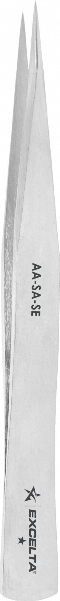 Tweezers: Stainless Steel, Point, Straight Tip