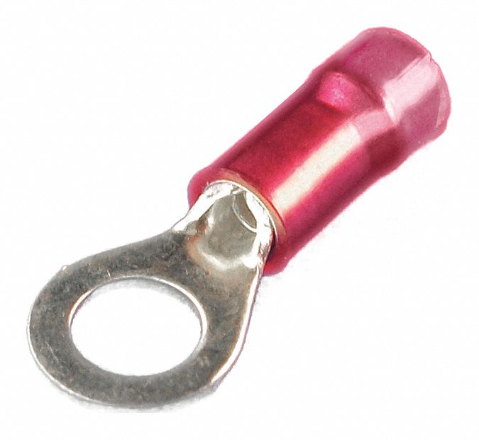 RING CONNECTOR, 600V MAX, 0.870 IN L, 105 &deg; C, 18 AWG TO 22 AWG PICO