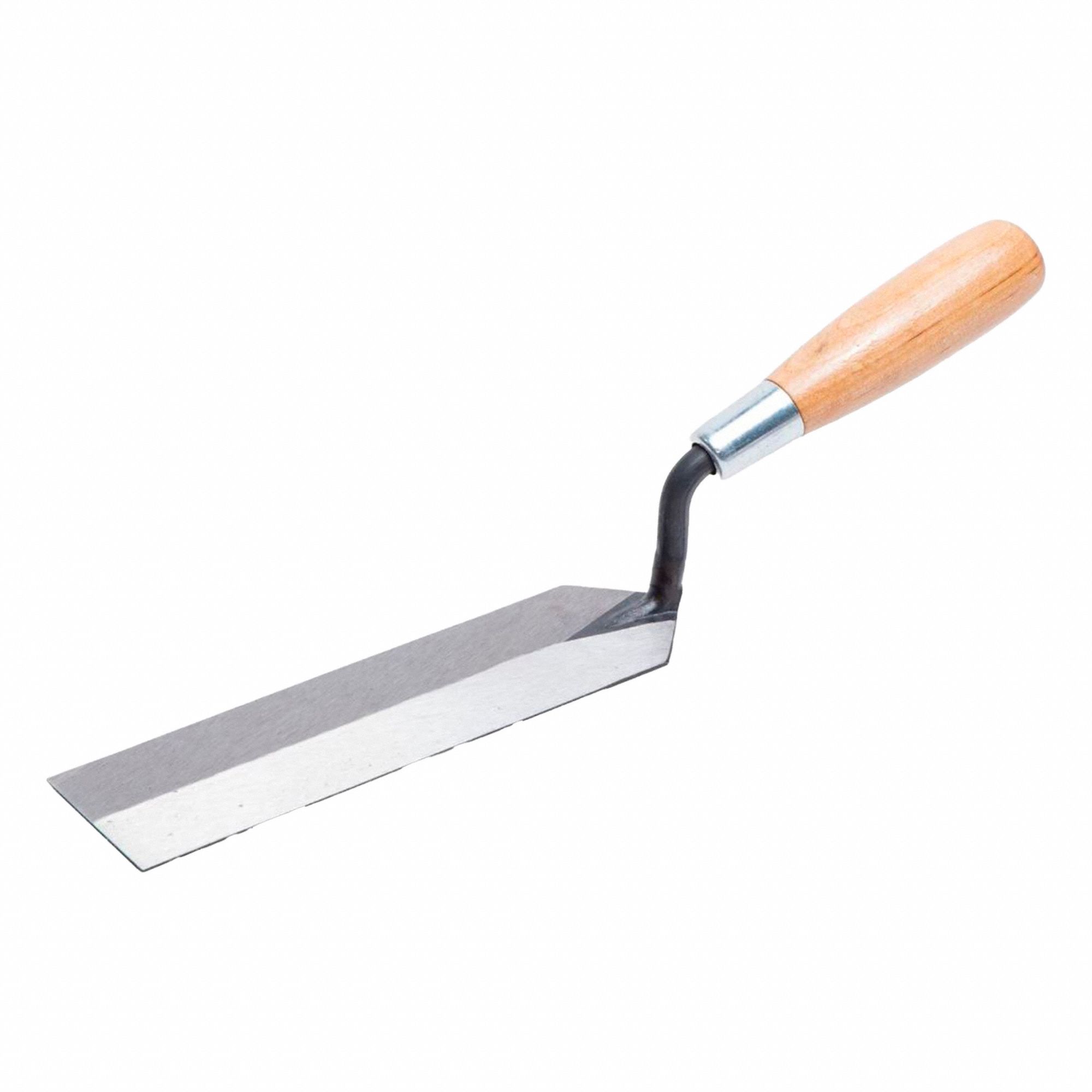 MARGIN TROWEL, 8 X 2 IN, HIGH CARBON STEEL/HARDWOOD