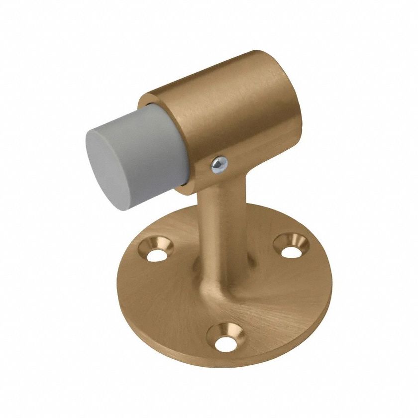 Door Stop Satin Bronze, Clear Coated, Bronze