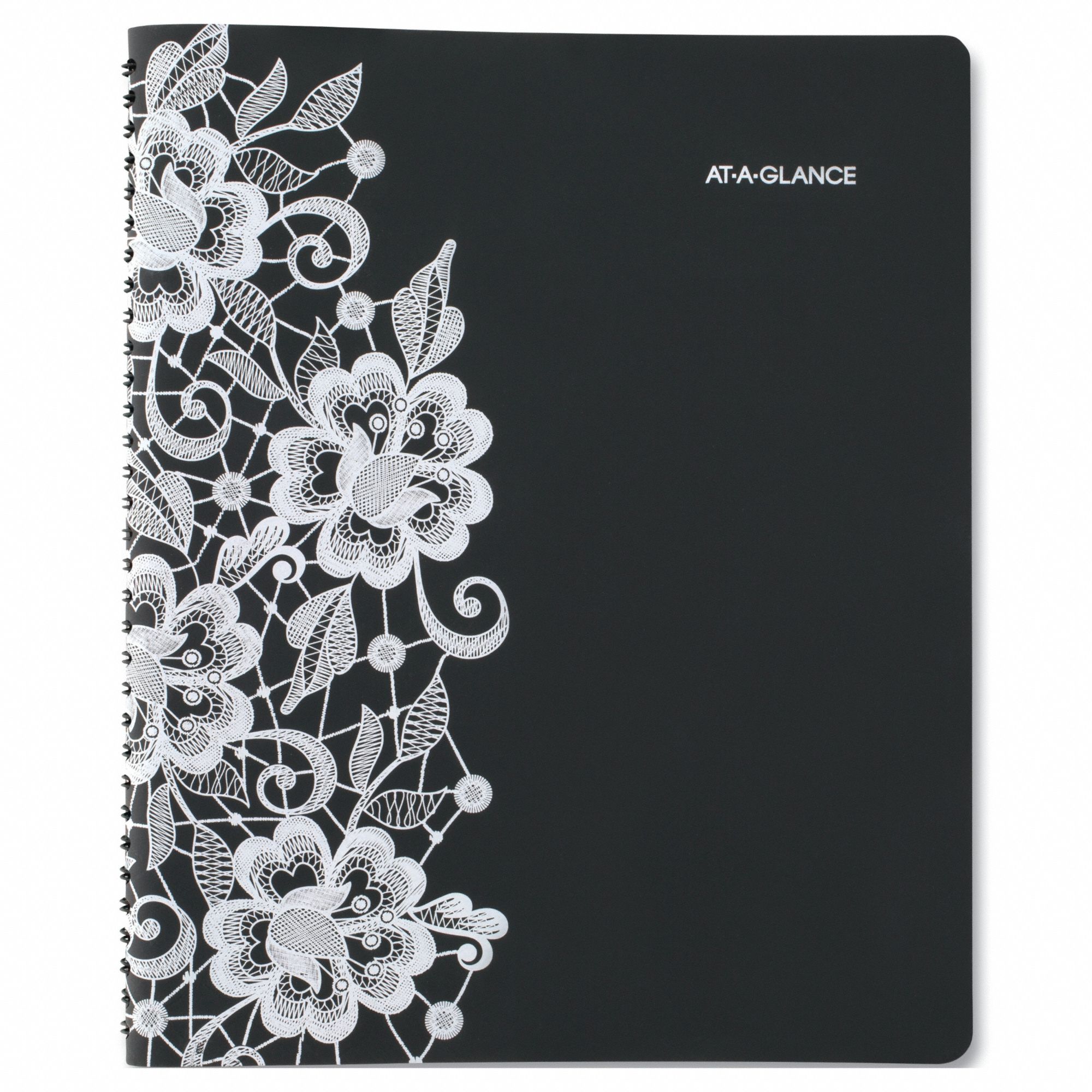 Planner: 13-Month (Jan-Jan) Format, 11 in Sheet Ht, 8 1/2 in Sheet Wd, Black/White Cover