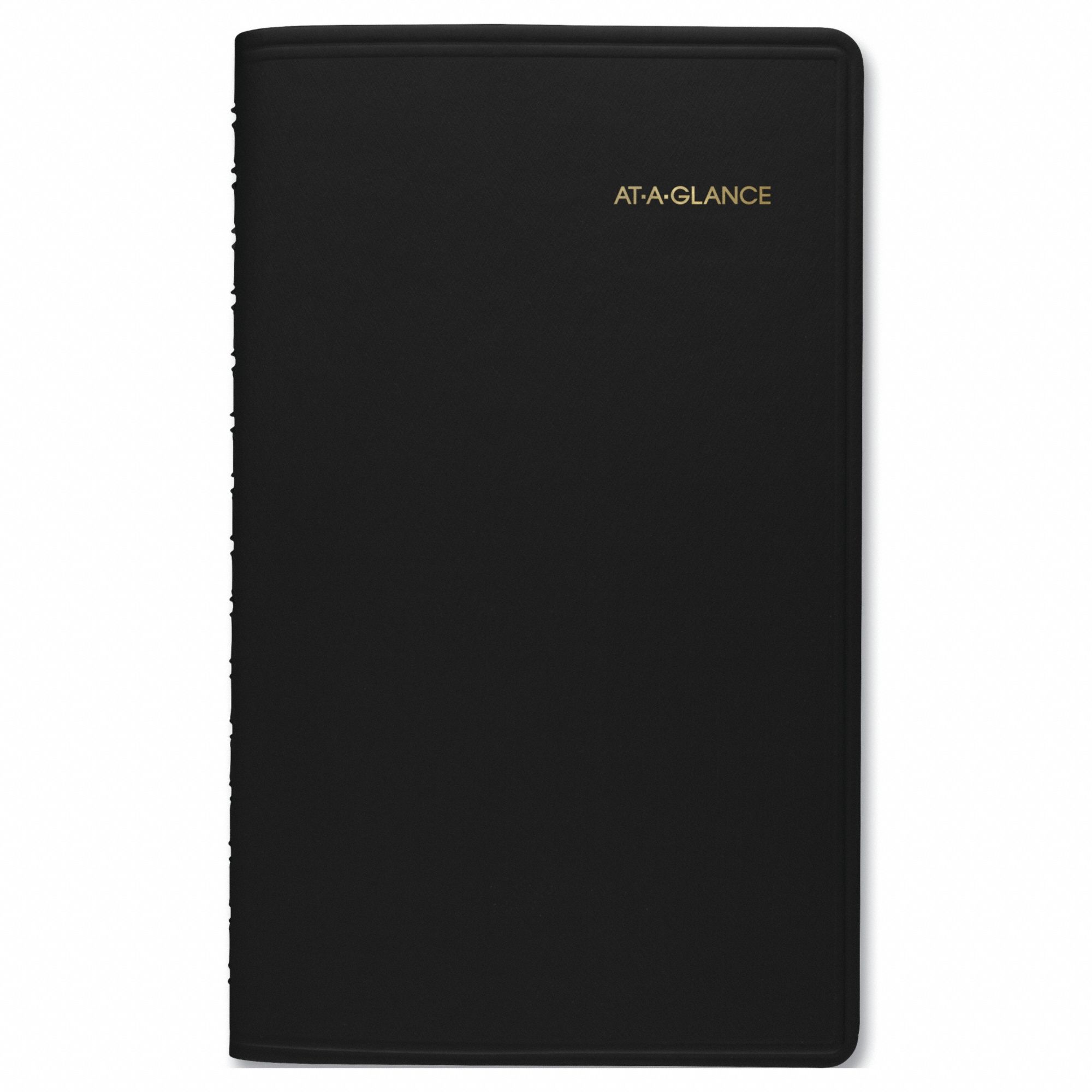 Planner: 12-Month (Jan-Dec) Format, 8 1/2 in Sheet Ht, 5 1/2 in Sheet Wd, Black Cover