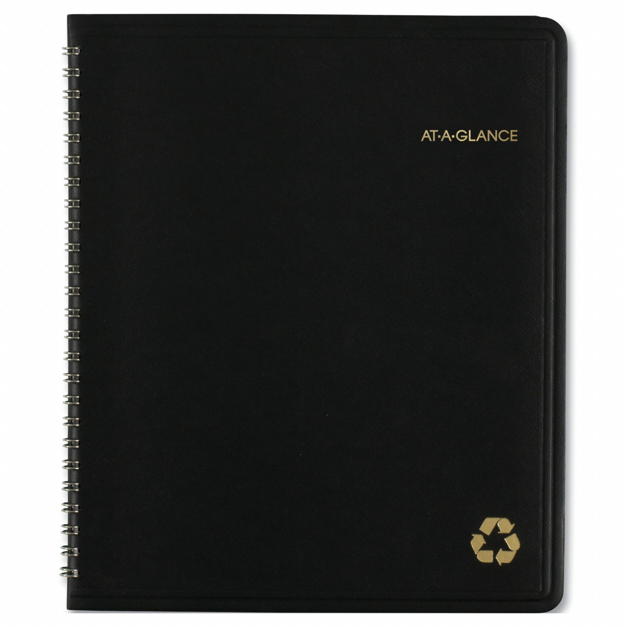 Planner: 12-Month (Jan-Dec) Format, 8 3/4 in Sheet Ht, 7 in Sheet Wd, Black Cover