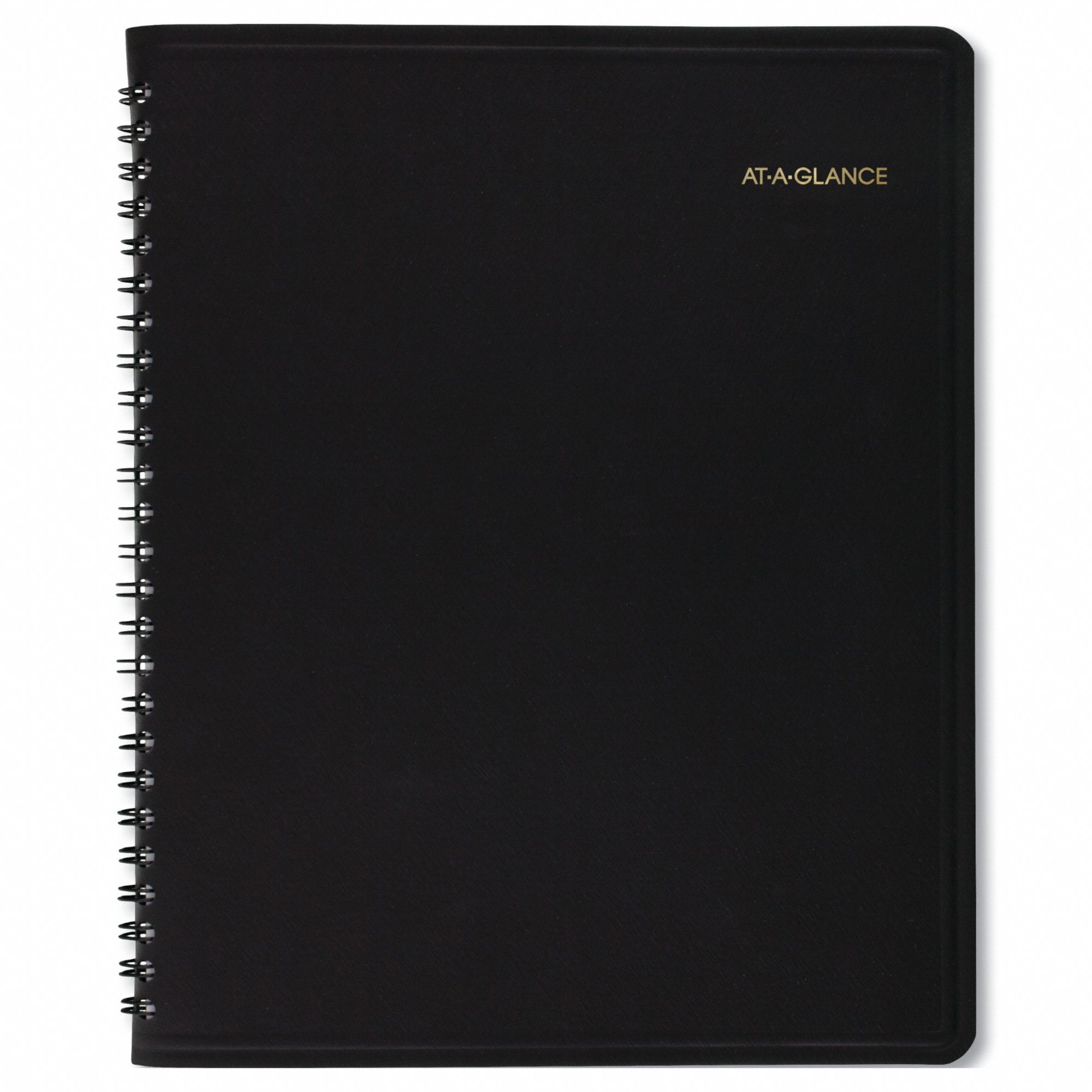 Planner: 12-Month (Jan-Dec) Format, 10 in Sheet Ht, 8 in Sheet Wd, Black Cover