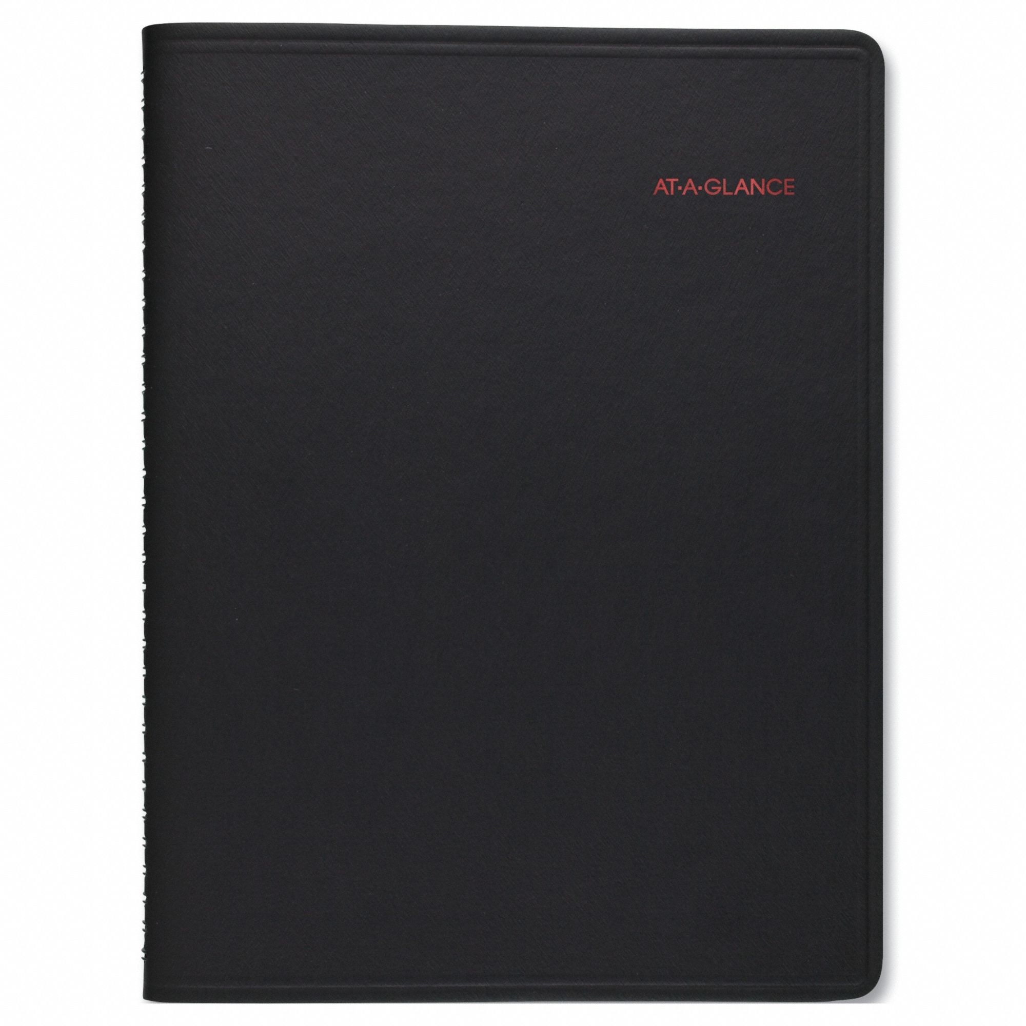 Planner: 12-Month (Jan-Dec) Format, 11 in Sheet Ht, 8 1/4 in Sheet Wd, Black Cover