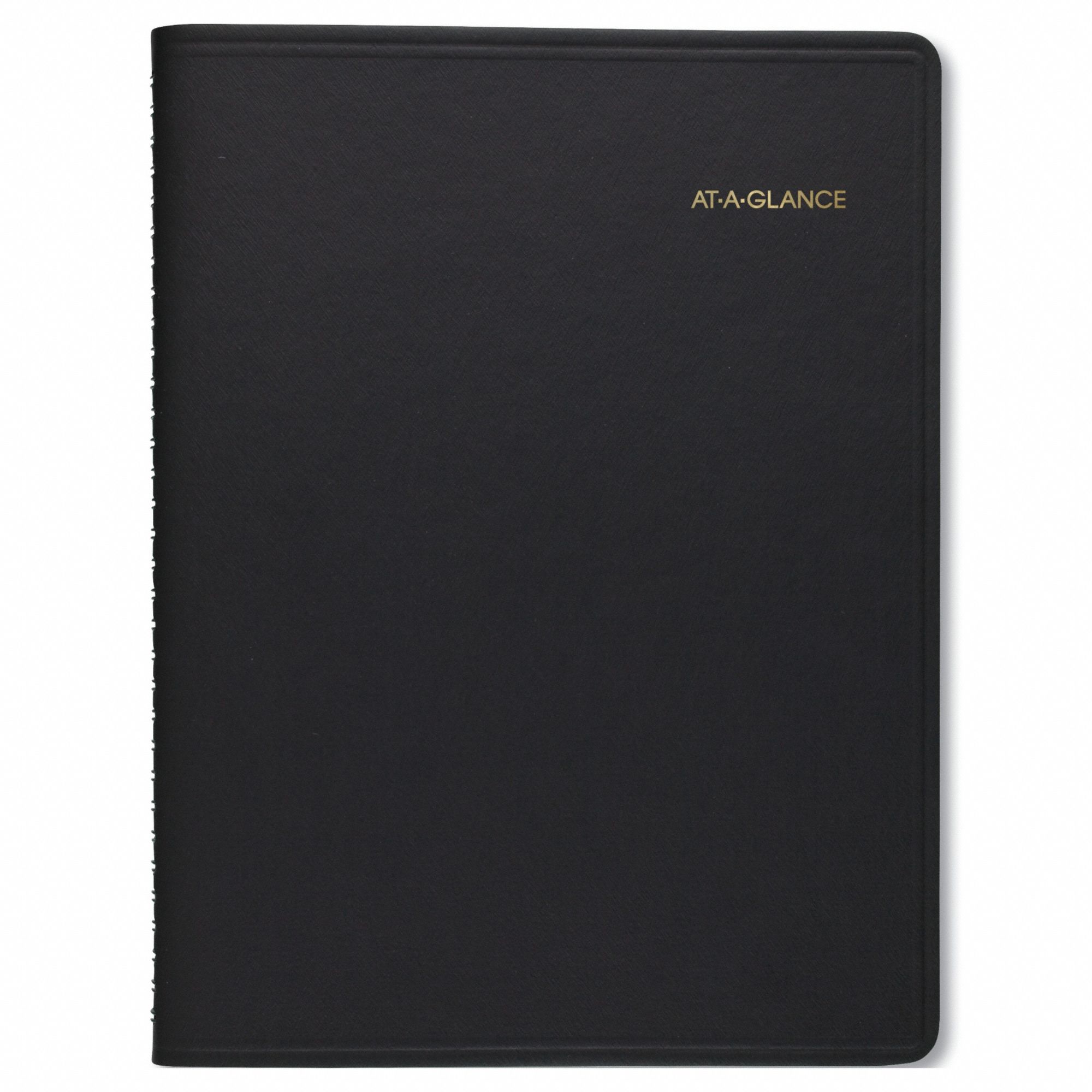 Planner: 13-Month (Jan-Jan) Format, 8 3/4 in Sheet Ht, 7 in Sheet Wd, Black Cover