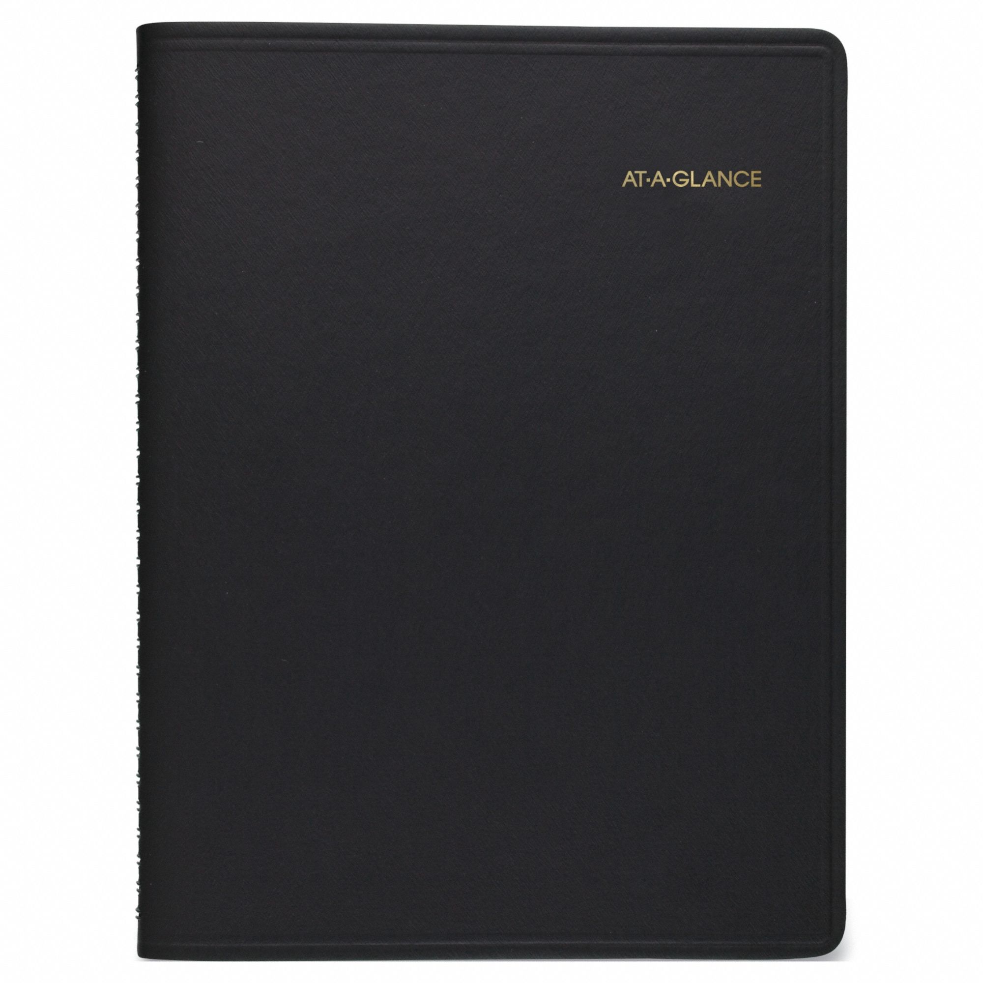Planner: 13-Month (Jan-Jan) Format, 11 in Sheet Ht, 8 1/4 in Sheet Wd, Black Cover