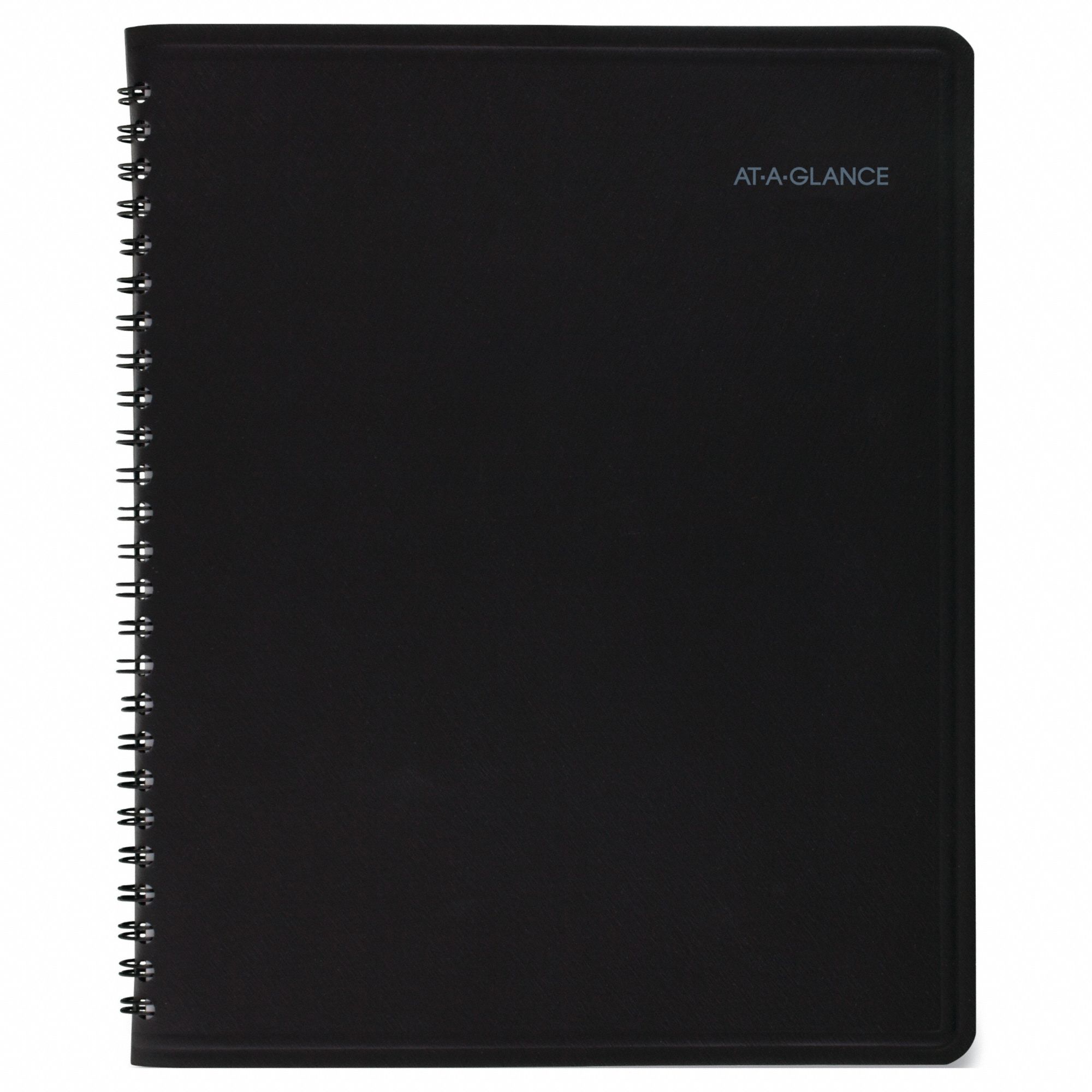 Planner: 12-Month (Jan-Dec) Format, 8 3/4 in Sheet Ht, 7 in Sheet Wd, Black Cover