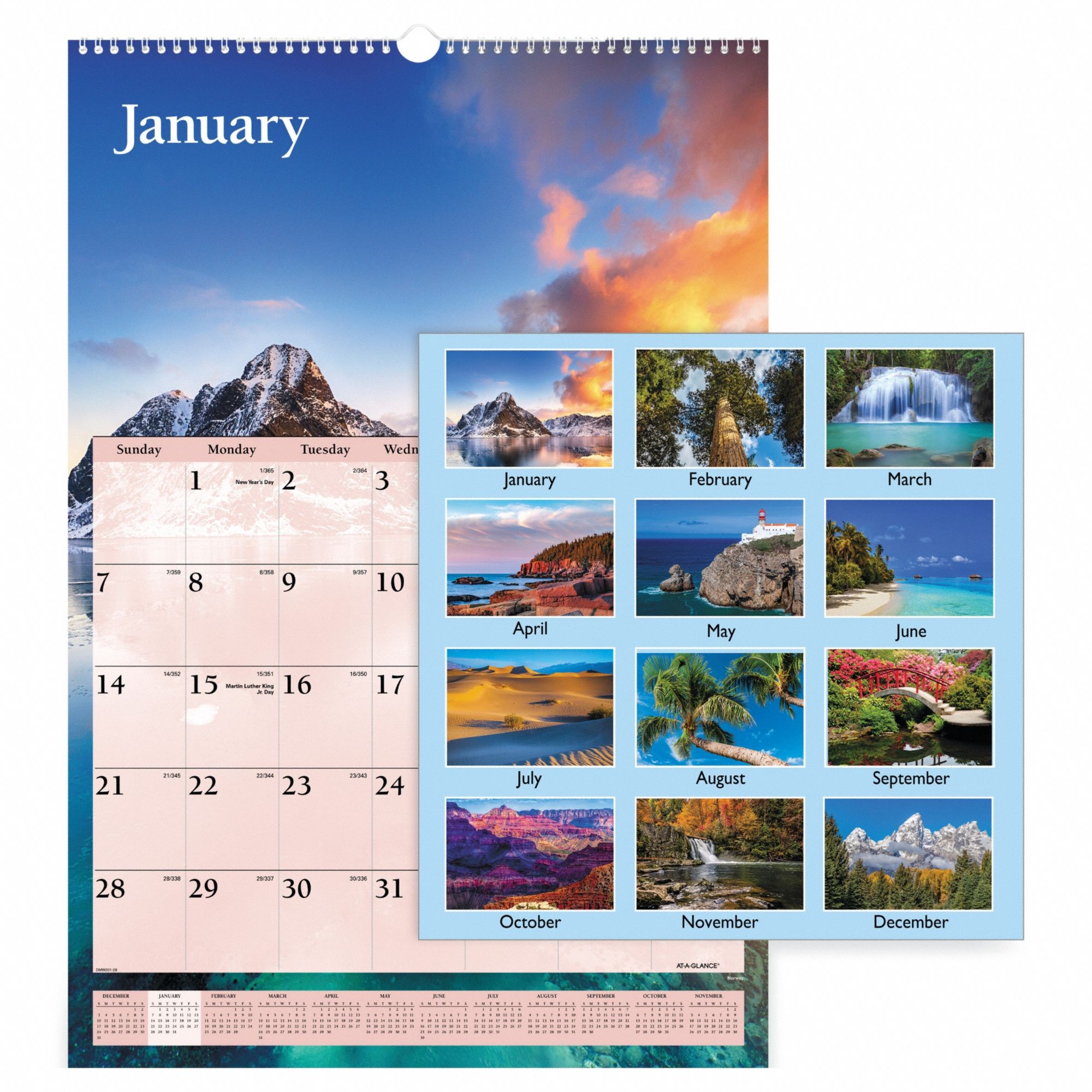 Wall Calendar Monthly Scenic