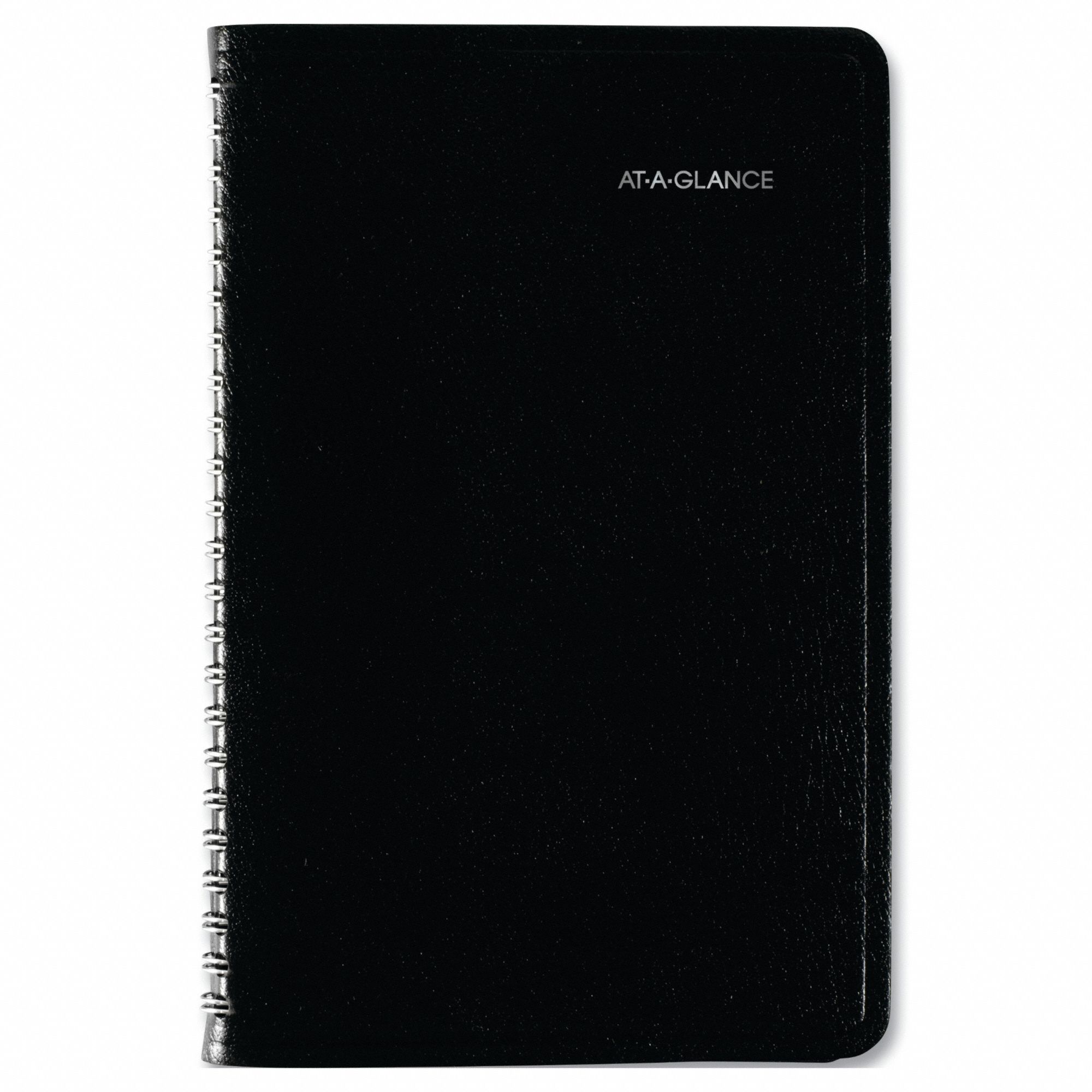 Planner: 12-Month (Jan-Dec) Format, 8 1/2 in Sheet Ht, 5 1/2 in Sheet Wd, Black Cover
