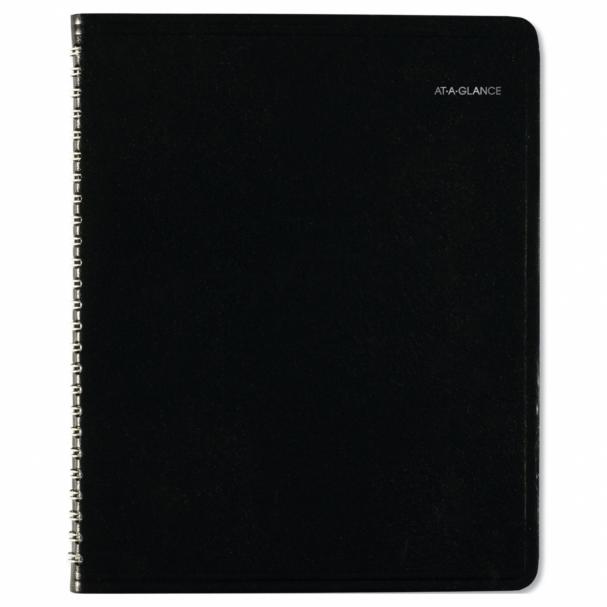 Planner: 12-Month (Jan-Dec) Format, 8 3/4 in Sheet Ht, 7 in Sheet Wd, Black Cover