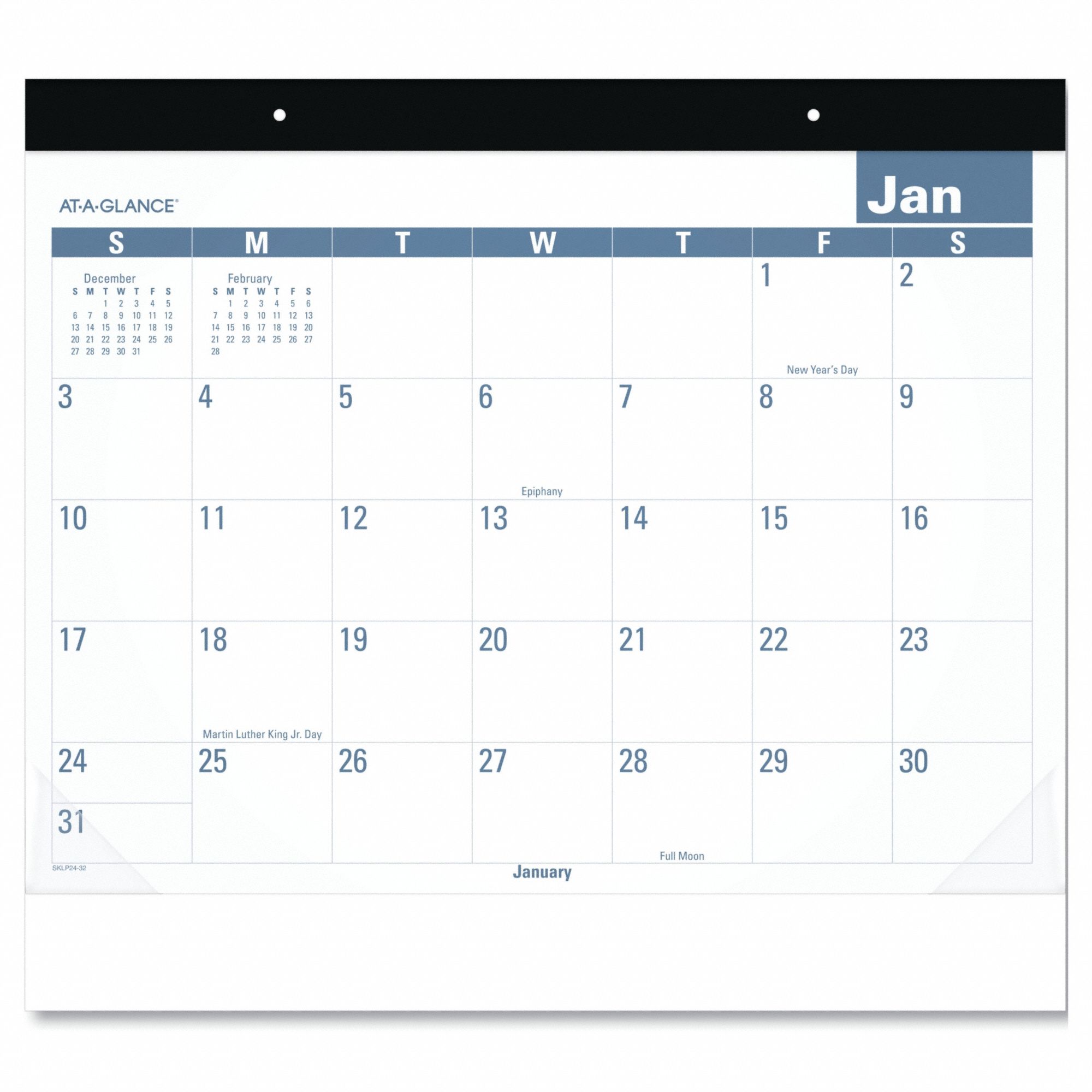 Planner Desk Pad Easy-to-Read White