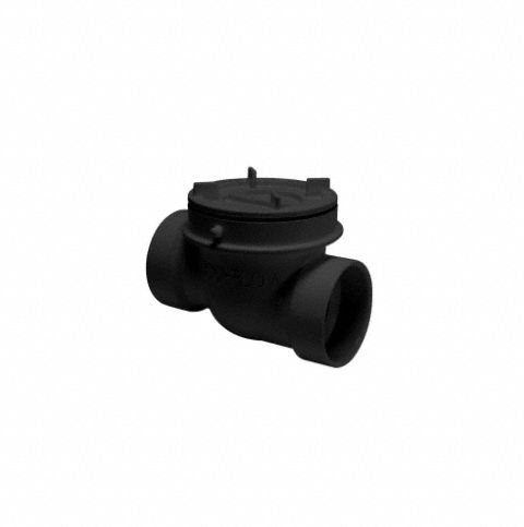 Backwater Valve: 2 in Pipe Size, Socket, ABS, ABS, 5 psig Max. Pressure (CWP), No Extension Kit
