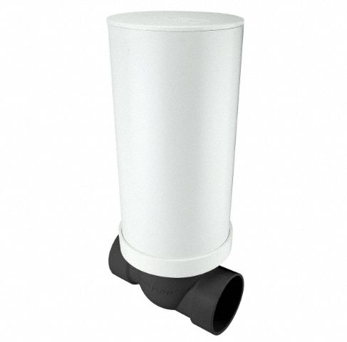 Backwater Valve: 4 in Pipe Size, Socket, ABS, ABS, 5 psig Max. Pressure (CWP)