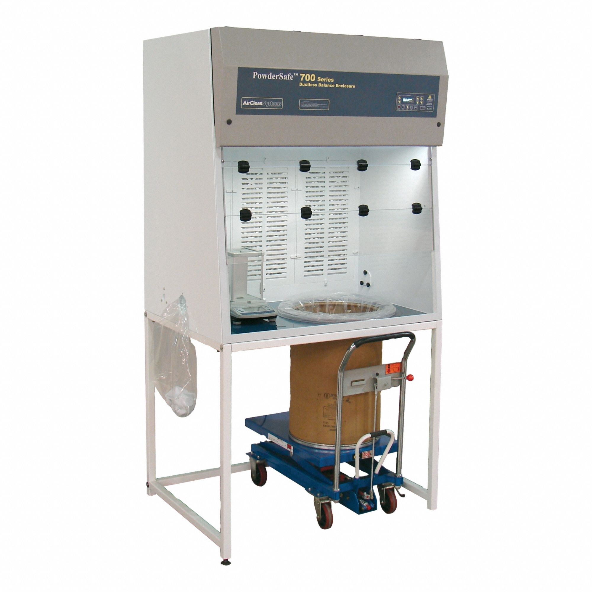 AIRCLEAN SYSTEMS PCR Workstation: AC600, 48 in Overall Wd, 30 in Overall Ht, 24 in Overall Dp, Clear (MPN AC648LFUVC). Key specifications — Assembly: Fully Assembled; Brand: AIRCLEAN SYSTEMS; Base/Stand Included: Yes; Blower Included: Yes; Work Surface Included: Yes.