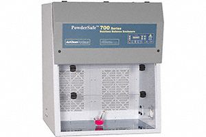 AIRCLEAN SYSTEMS Balance Enclosure: PowderSafe, 36 in Overall Wd, 54 in Overall Ht, 30 in Overall Dp (MPN AC765C). Key specifications — Assembly: Fully Assembled; Brand: AIRCLEAN SYSTEMS; Base/Stand Included: Yes; Blower Included: Yes; Work Surface Included: Yes.