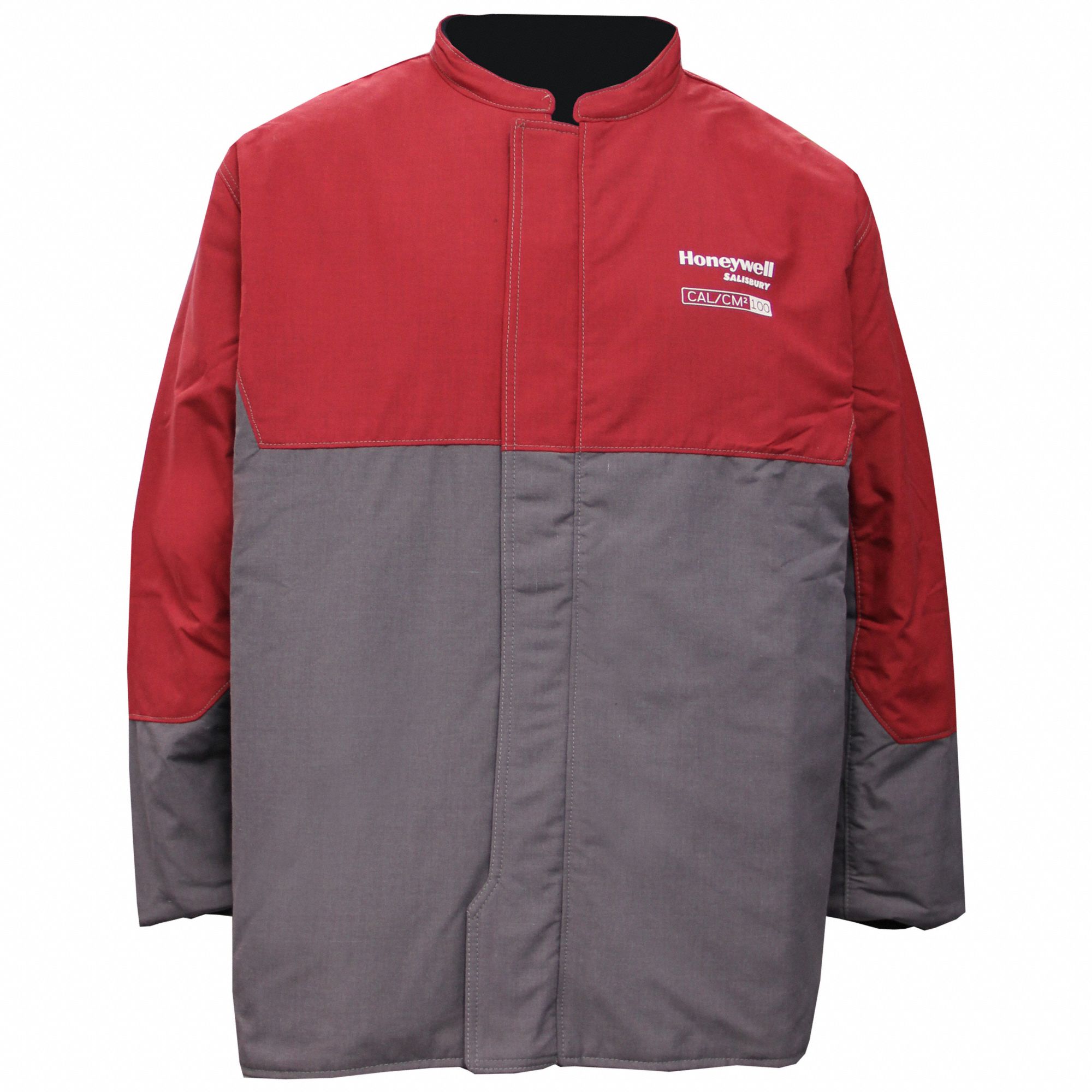 PROWEAR PLUS FLAME RESISTANT COAT,SZ 4XL,GREY/RED Arc Flash & Flame