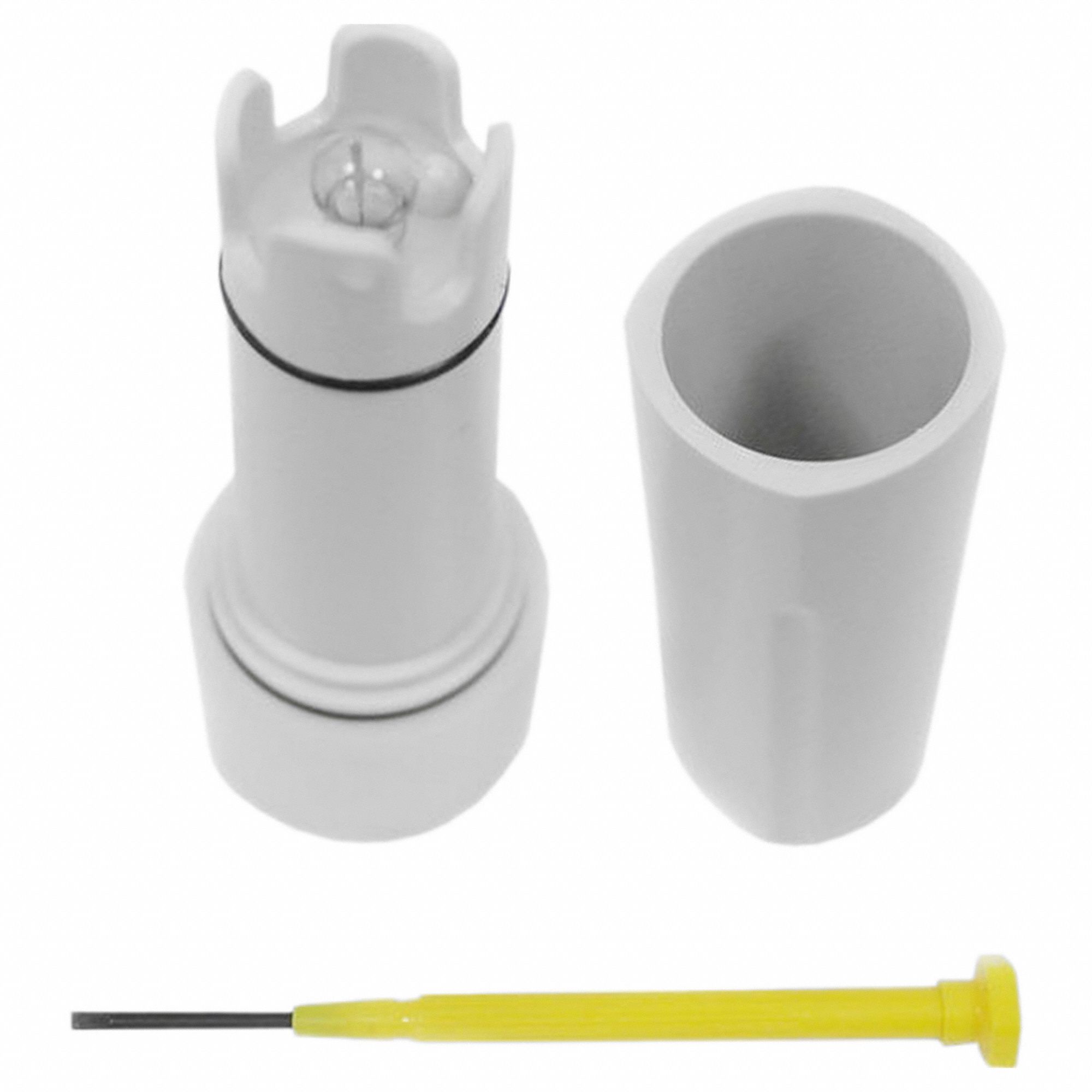 Pen Meter pH Electrode: pH, Bulb, Plastic, 76 mm Overall Lg, 45 mm Overall Wd, Liquids