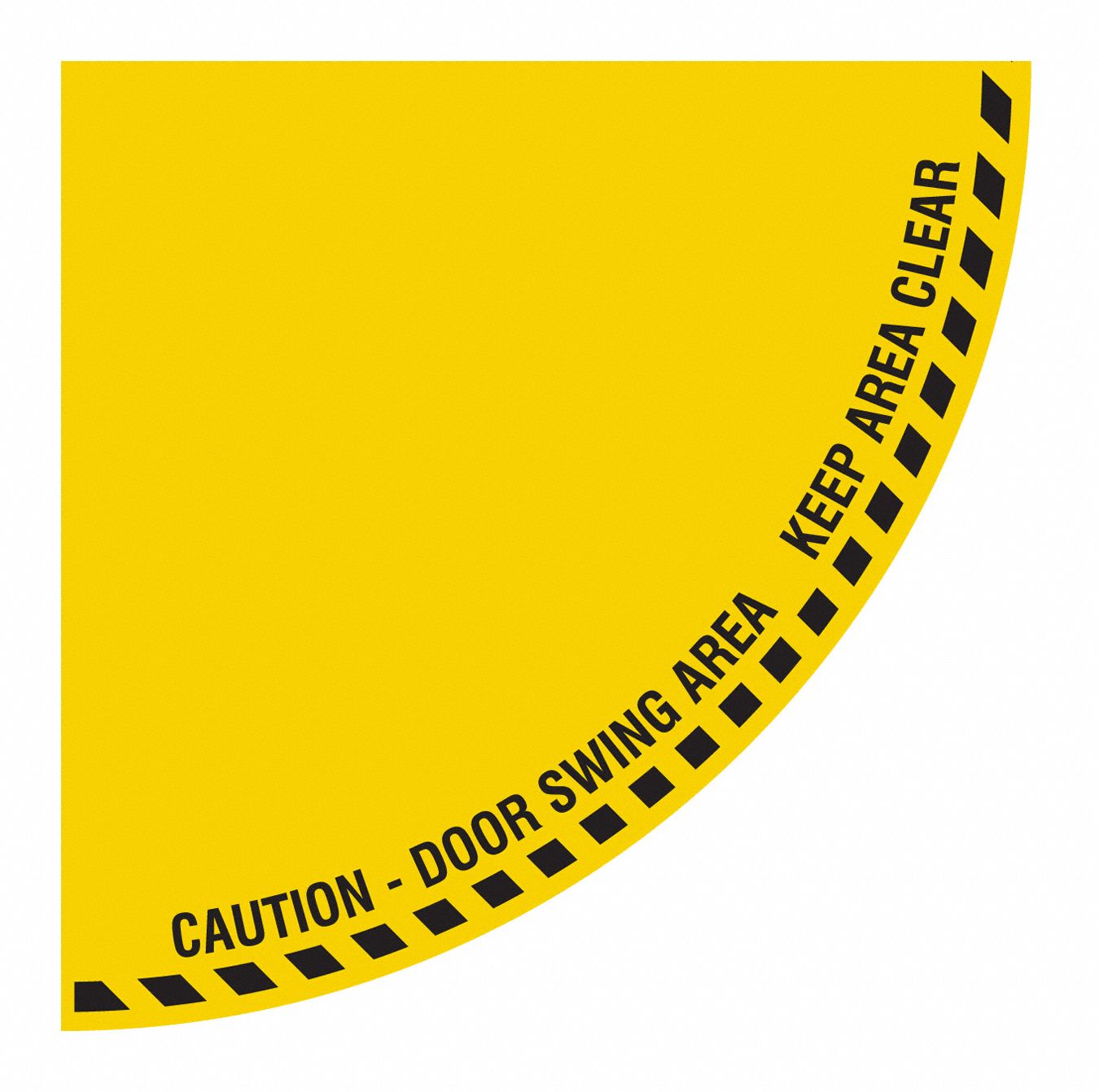 DOOR SWING SIGN,28 IN H,28 IN W,VINYL