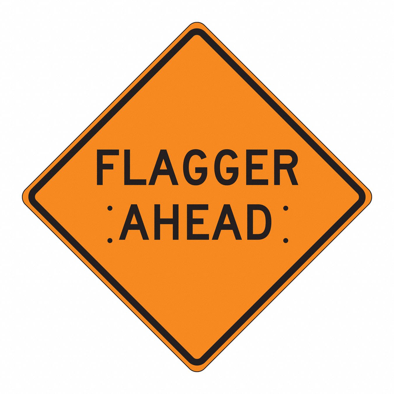 SIGNS ROLL UP FLAGGER AHEAD