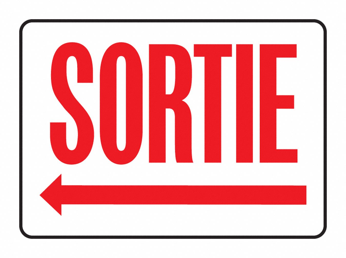 SORTIE FLECHE A GAUCHE PLASTIC