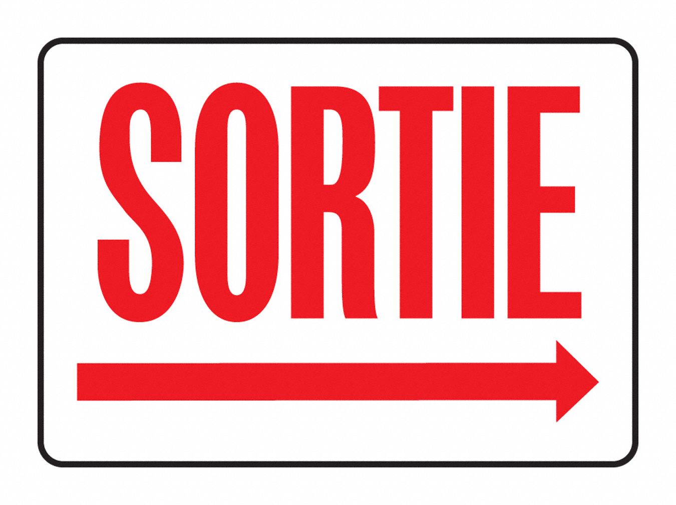 SORTIE FLECHE A DROITE PLASTIC