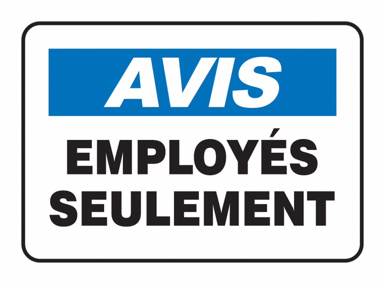 7X10IN W-ADHES VIN ENMPLOYES SEUL