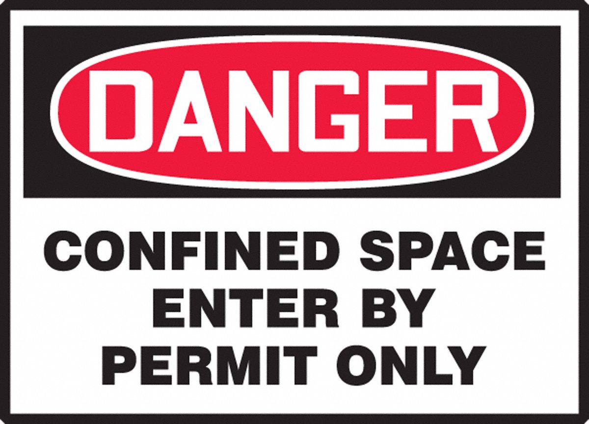 LABEL DANGER CONFINED SPACE