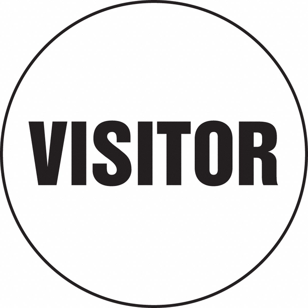 HARD HAT LABELS VISITOR