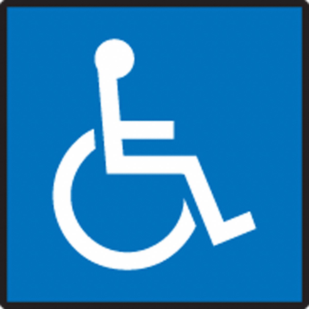 SAFETY SIGN WHEELCHAIR DURADURA