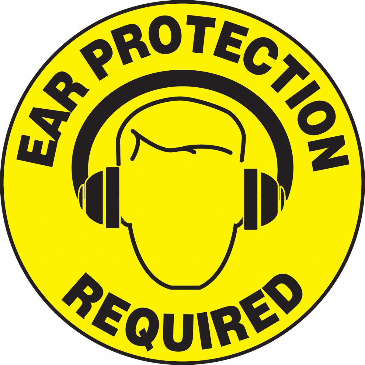 SLIP GUARD SIGN EAR PROTECTION