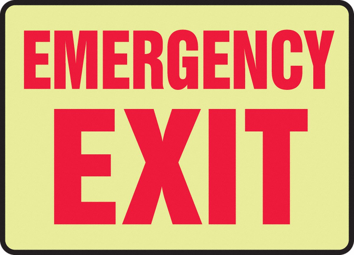 SIGN EMERGENCY EXIT