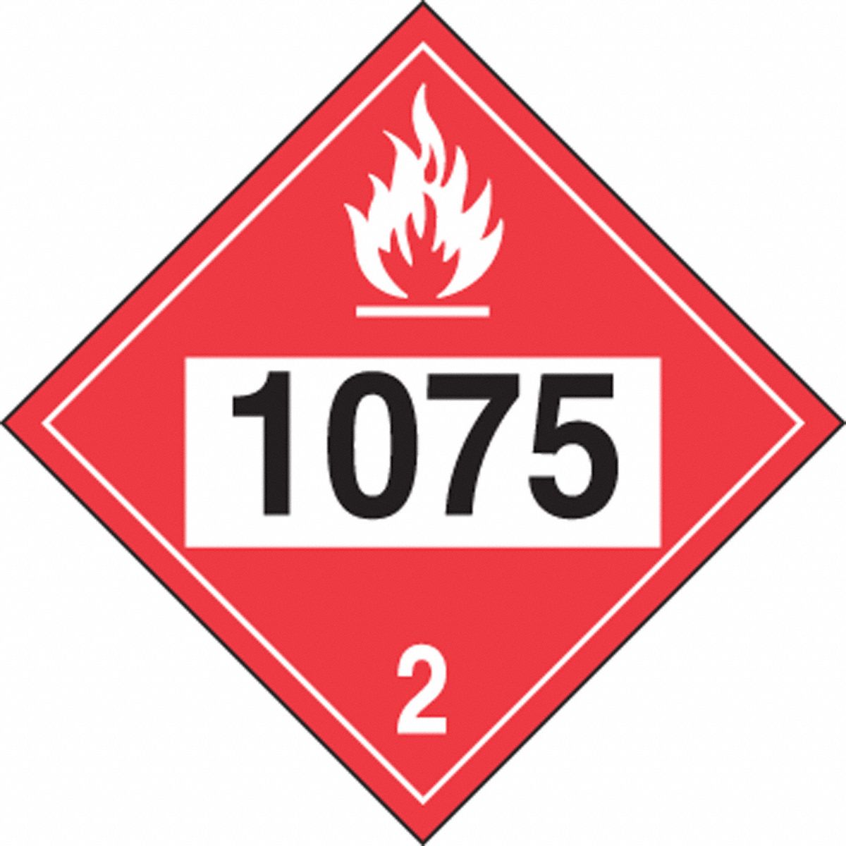 TDG FLAMMABLE GAS LPG