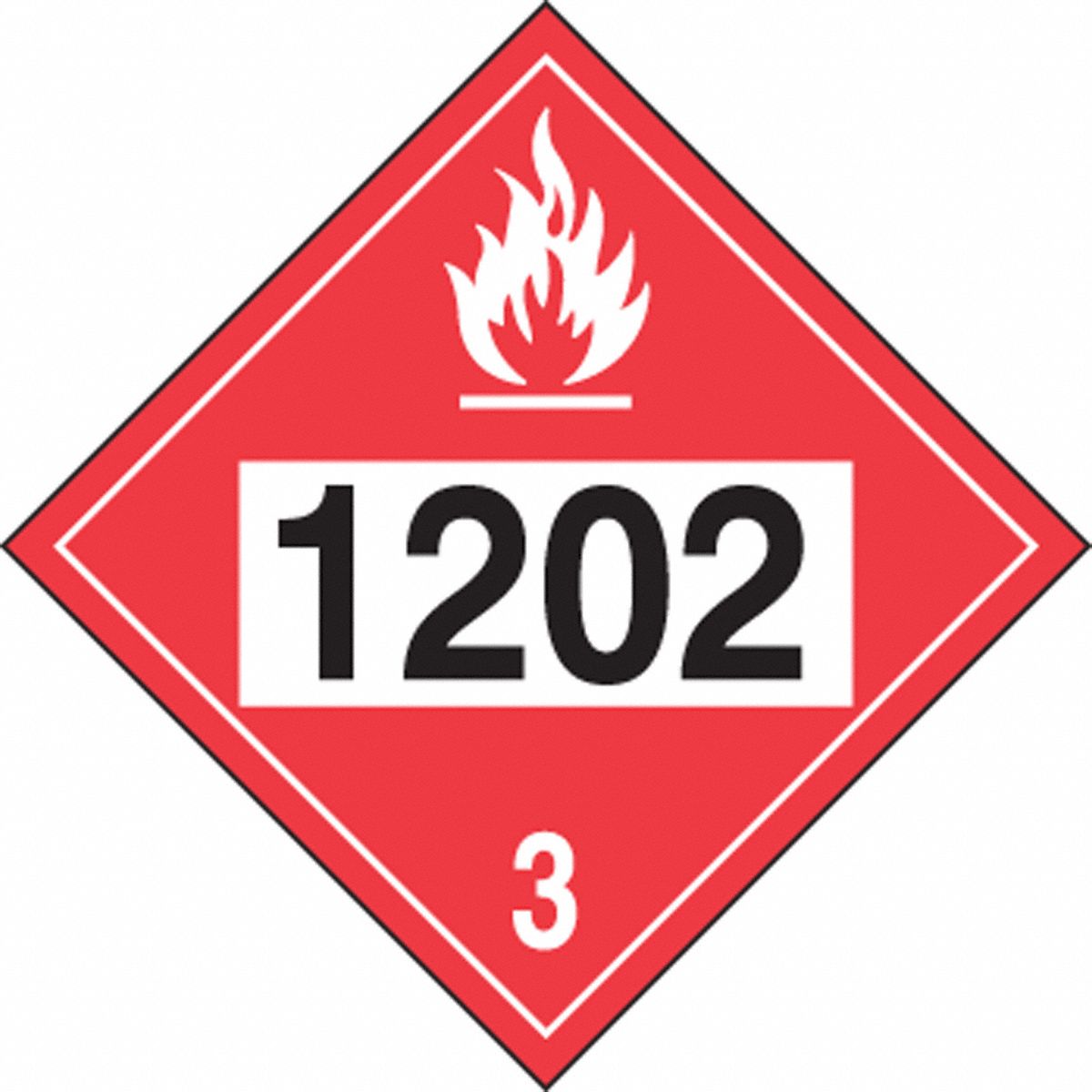 1202 FLAMMABLE 10X10 SS