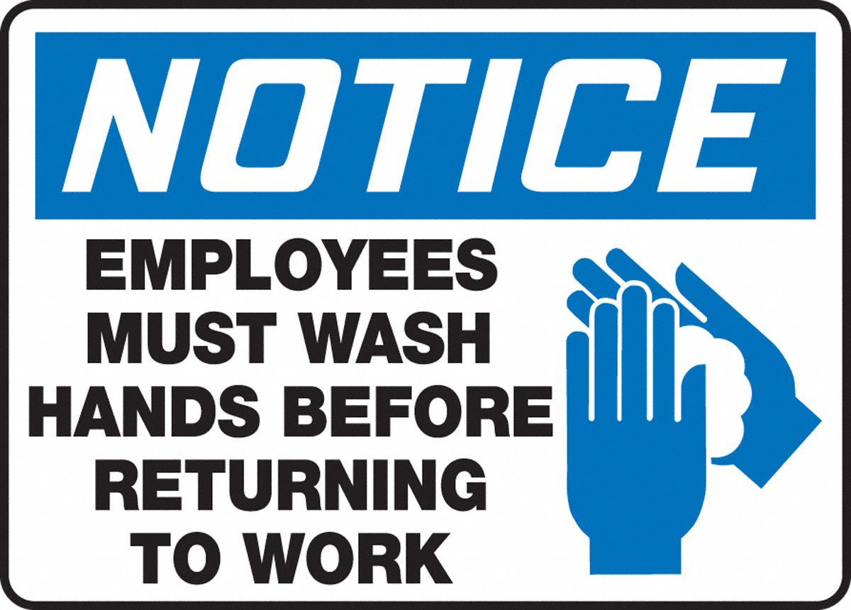 SIGN 10 X 14 WASH HANDS