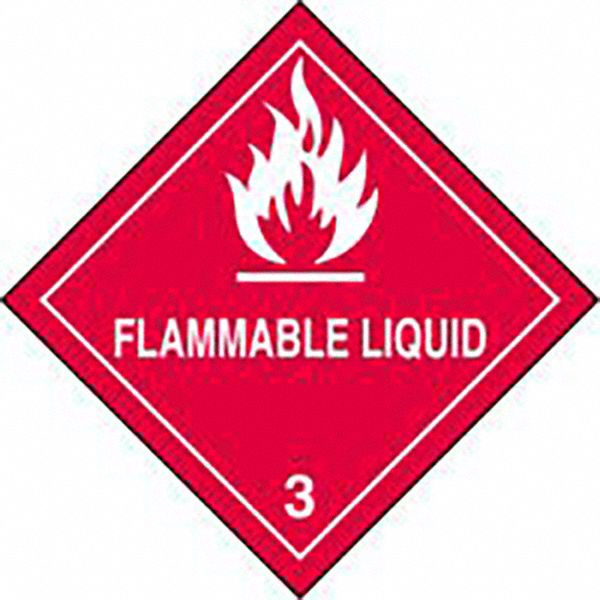 ROLL FLAMMABLE LIQUI CLASS 3 4 IN