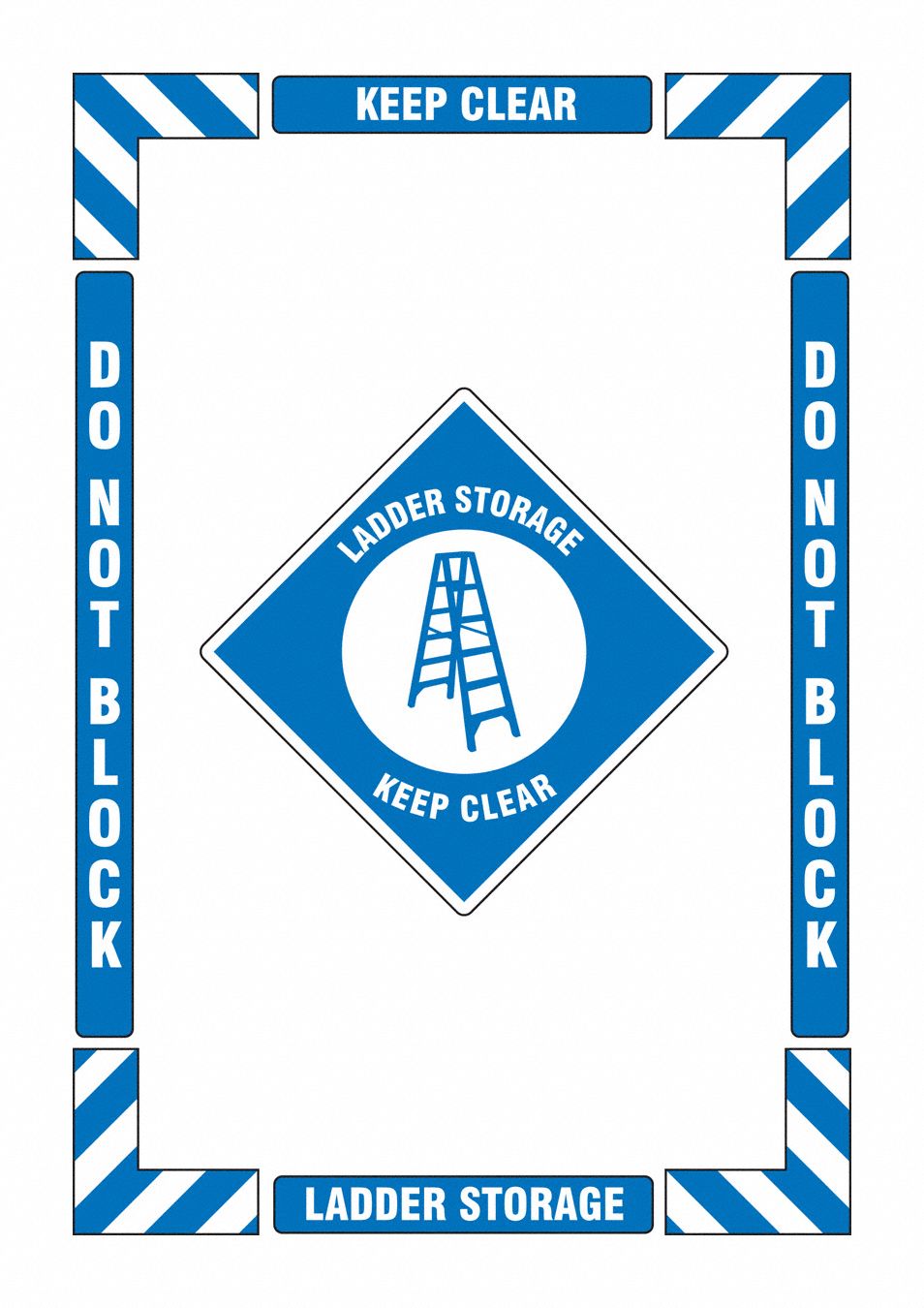 FLOOR SIGN KIT,24 IN H,16 IN W,VINYL