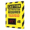 Hearing Protection Signs with Decibel Meters