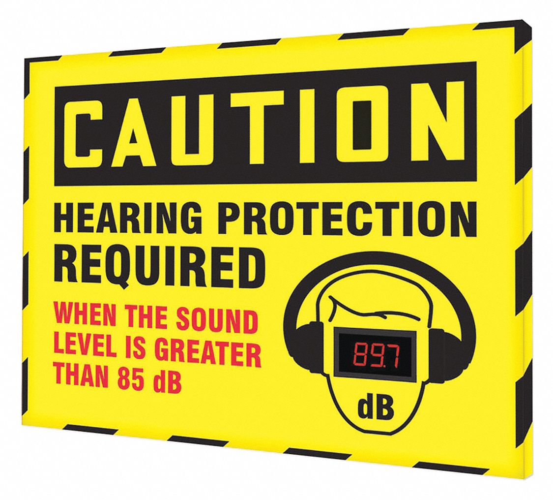 CONDOR Sound Level Decibel Meter Sign, 30x36in 444A67444A67 Grainger