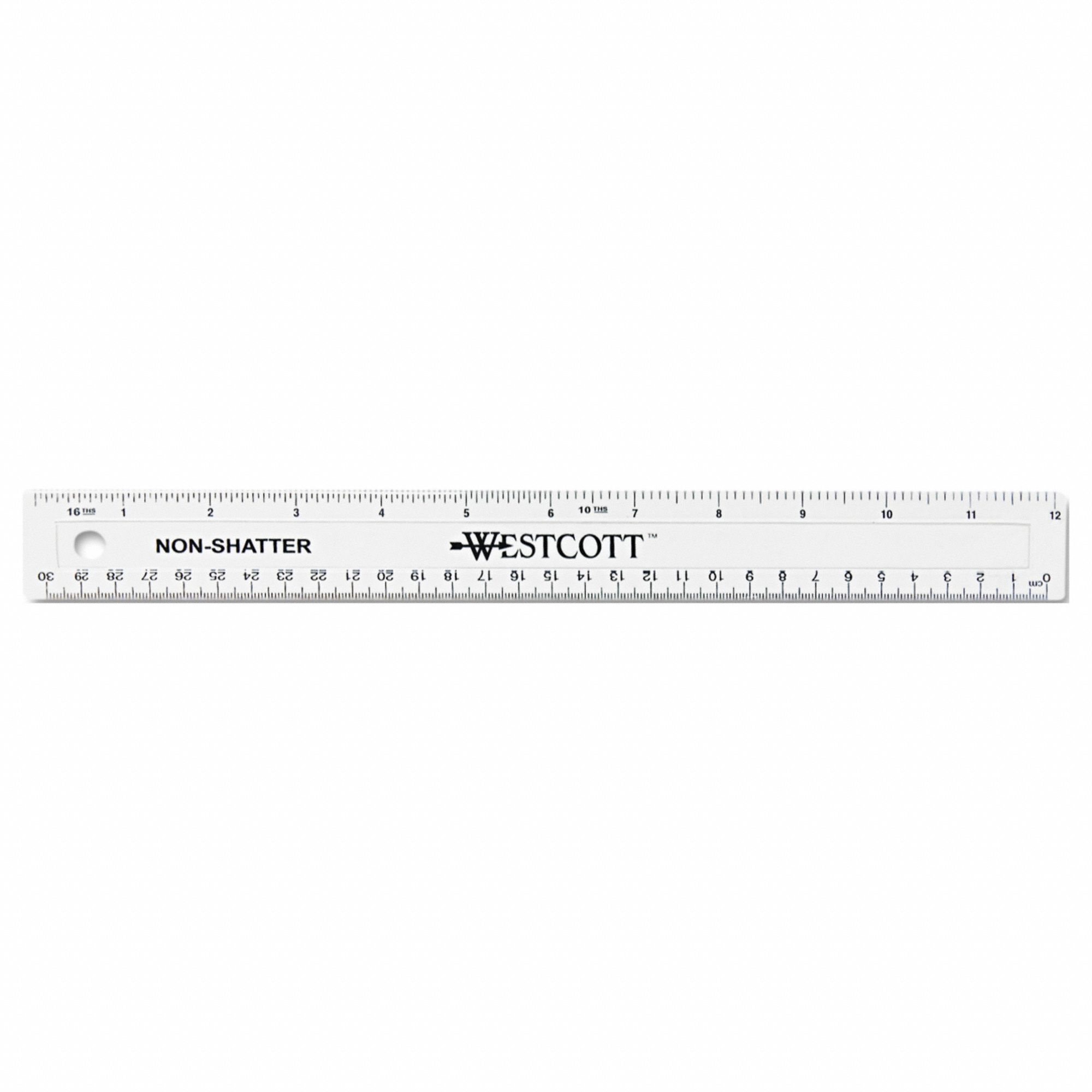 Ruler, 12", Non-Shatter,