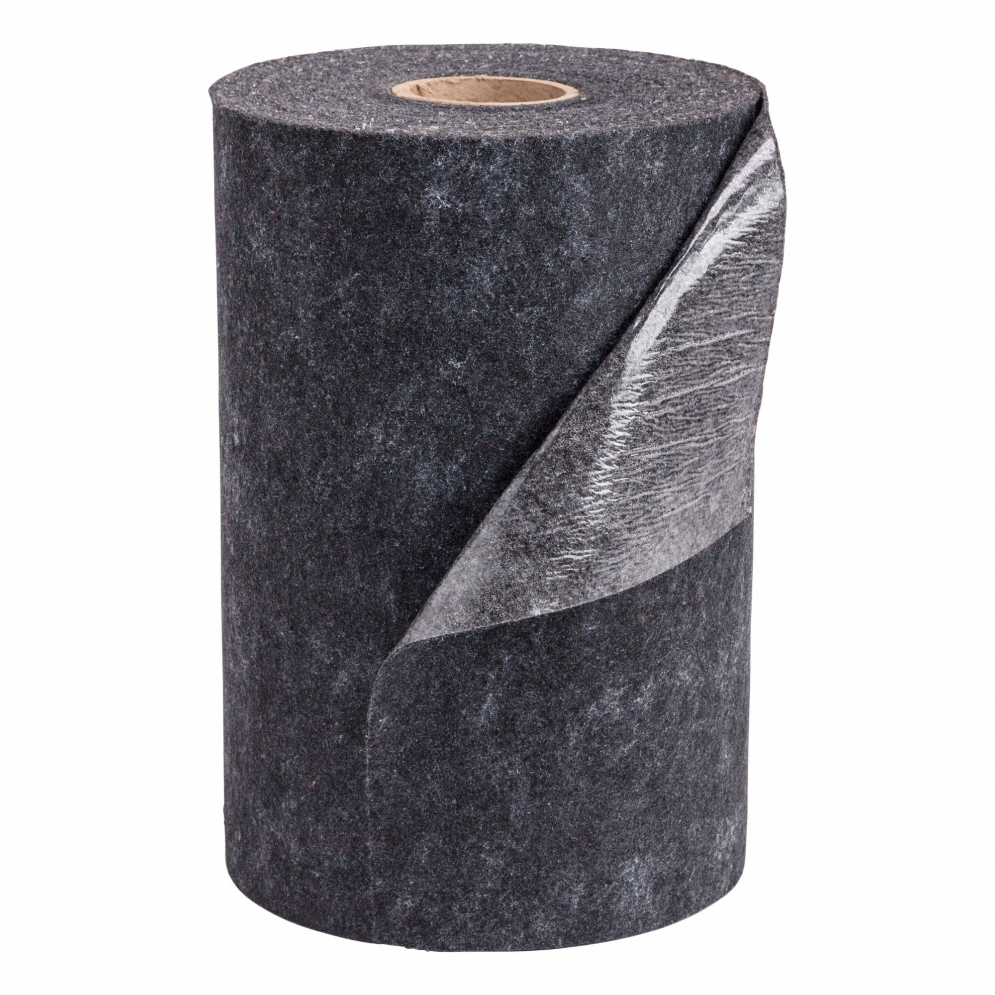 Sorbent Roll: 100 ft x 30 in, Gray, Polypropylene, 21 gal Volume Absorbed per Pkg.