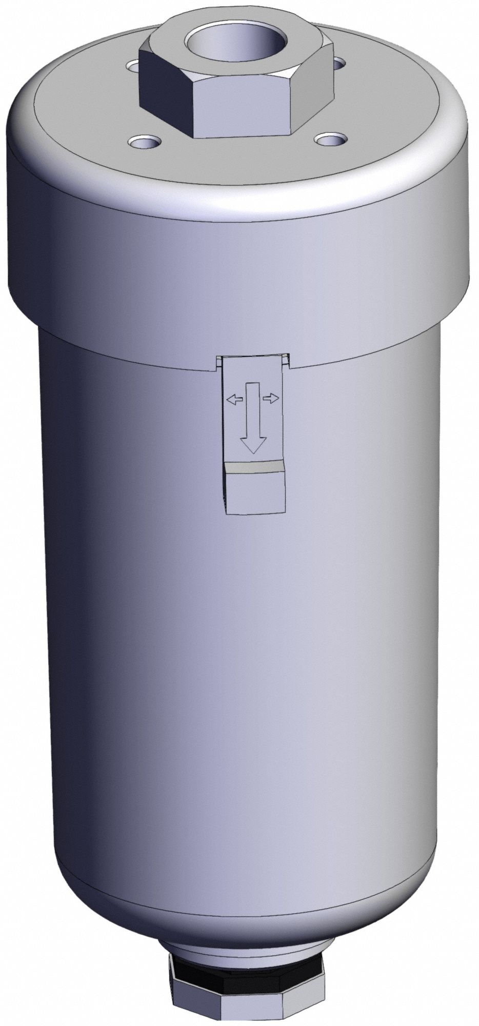 Mechanically Operated Drain Valve: 3/8 in Inlet Size, 3/8 in Outlet Size, 3/8 in Drain Port Size